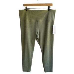 Olive Green Women's Ribbed Pants